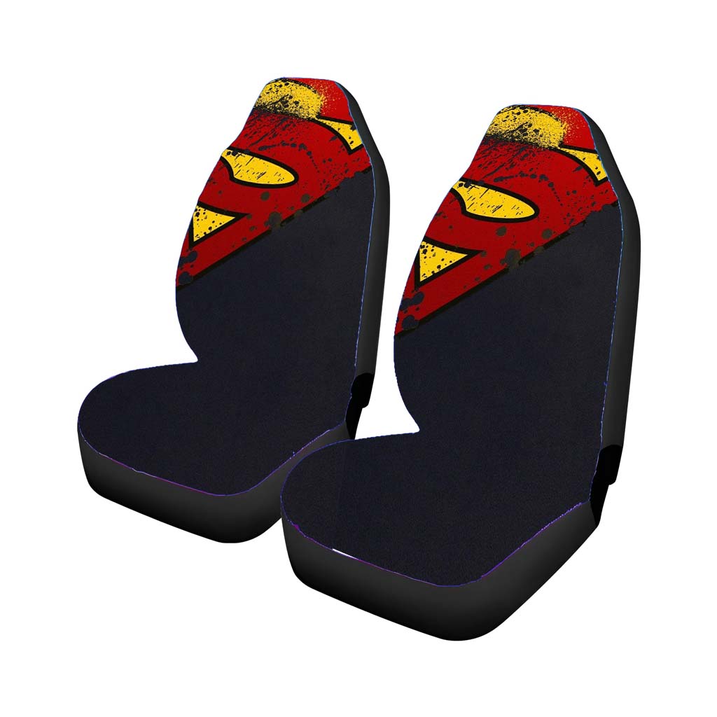 Superman Logo 2 Car Front Seat Covers