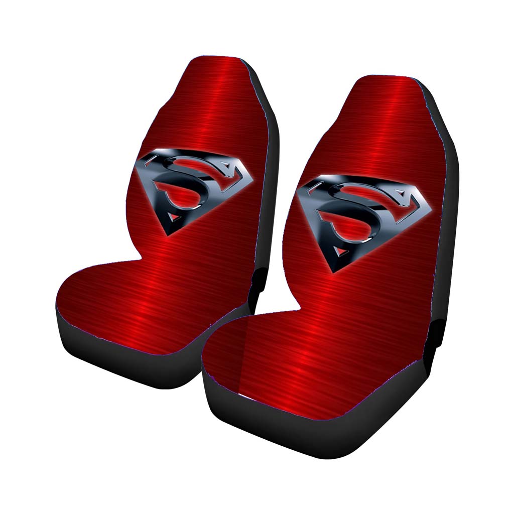 Superman Red Car Front Seat Covers