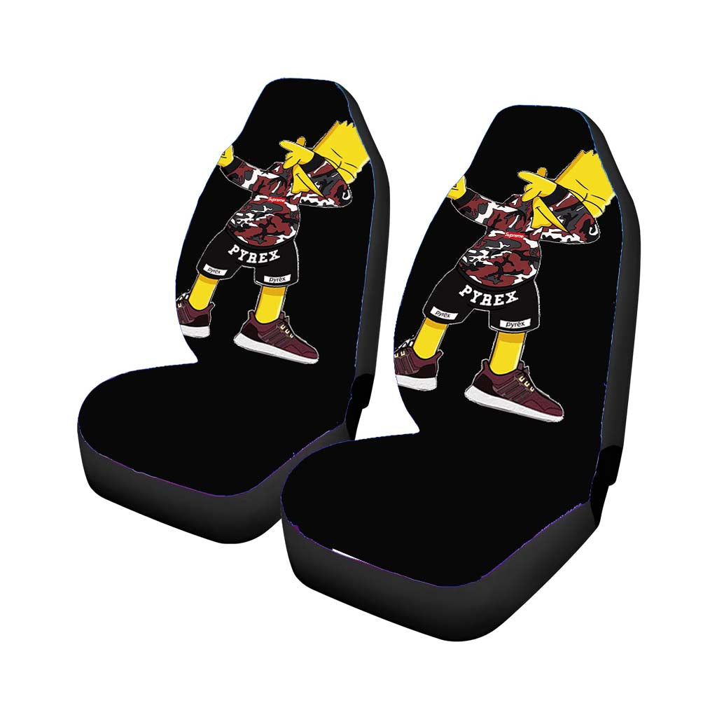 Supreme Bape Blue Car Front Seat Covers