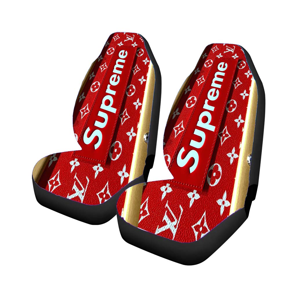 Supreme Cake Louis Vuitton Car Front Seat Covers
