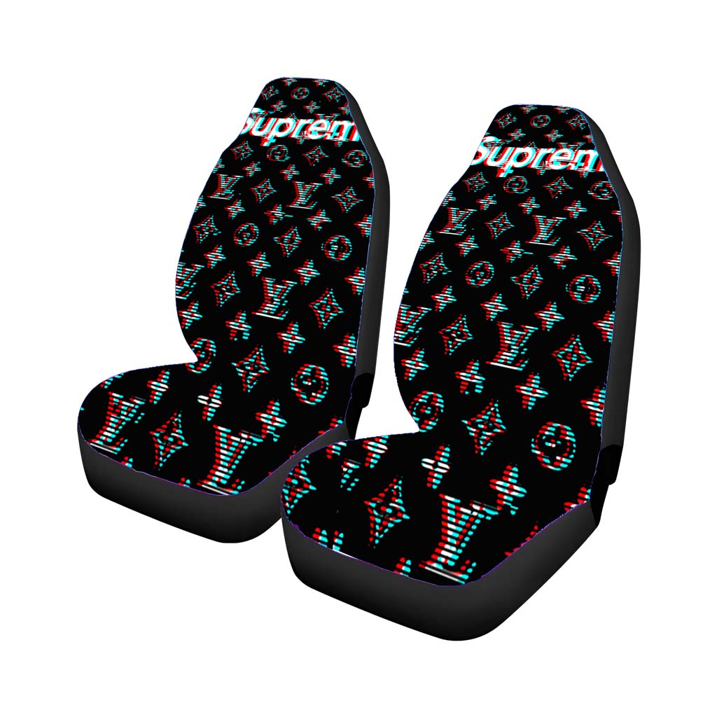 Supreme Lv Black Car Front Seat Covers