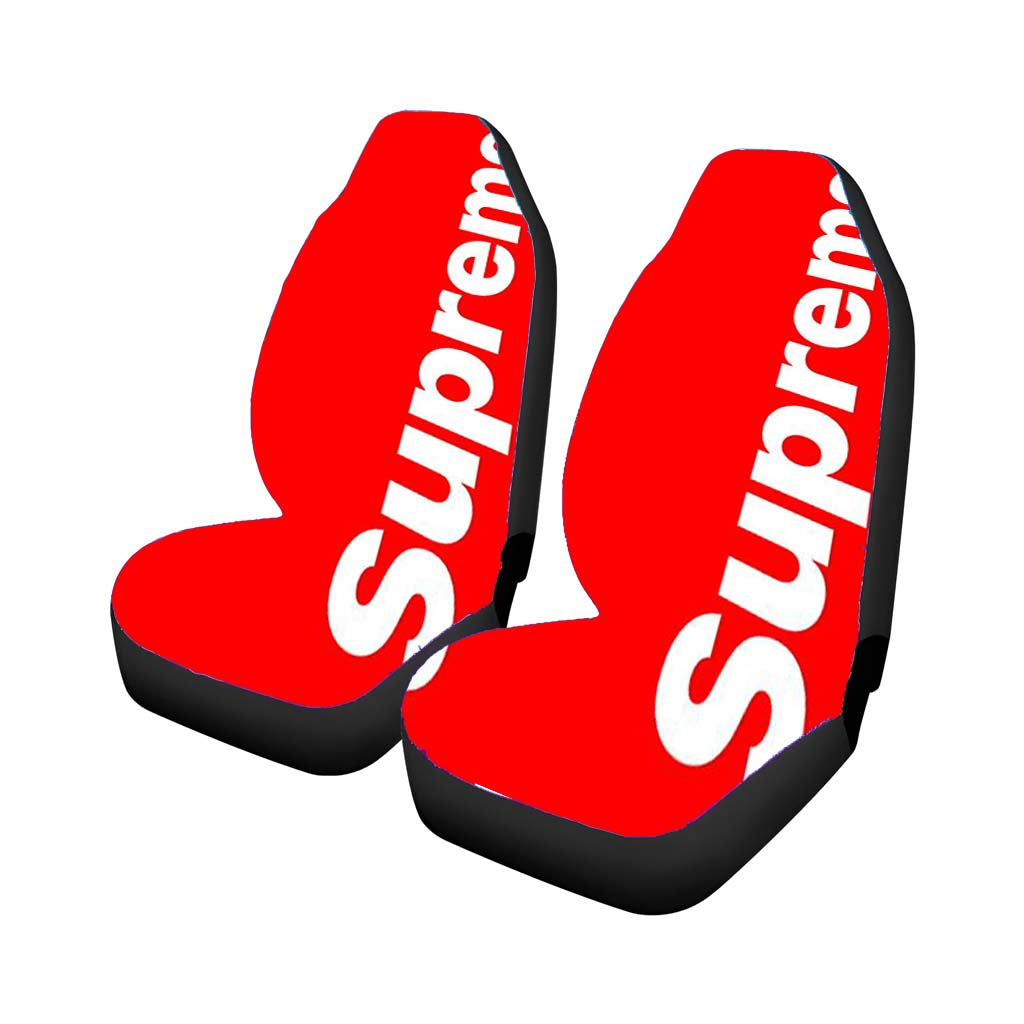 Supreme Red Logo Car Seat Covers