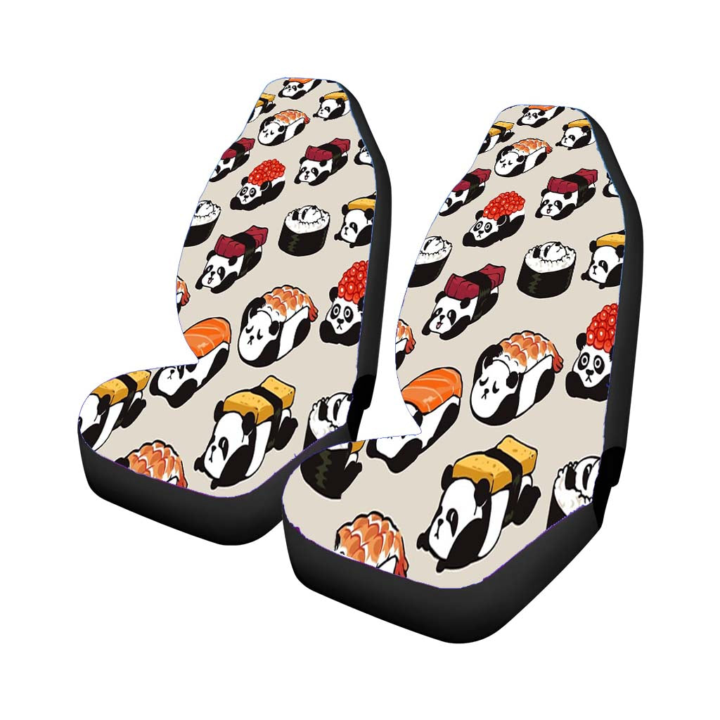 Sushi Panda Cute Pattern Car Front Seat Covers