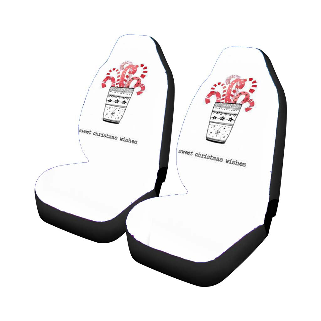 Sweet Christmas Wishes Car Front Seat Covers