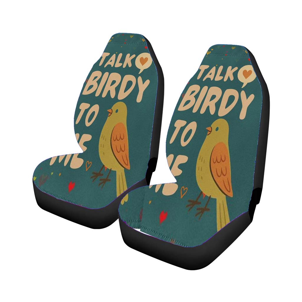 Talk Birdy To Me Car Front Seat Covers