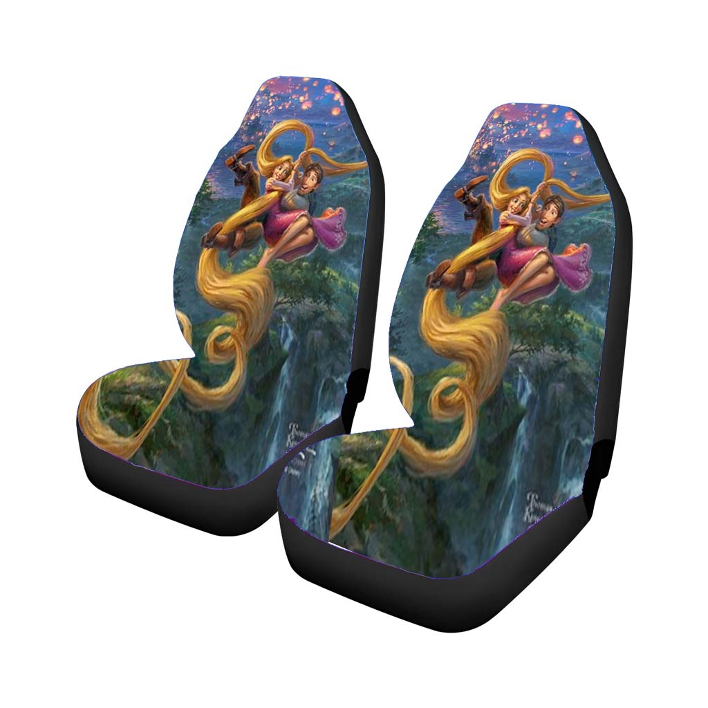 Tangled Up In Love Car Front Seat Covers