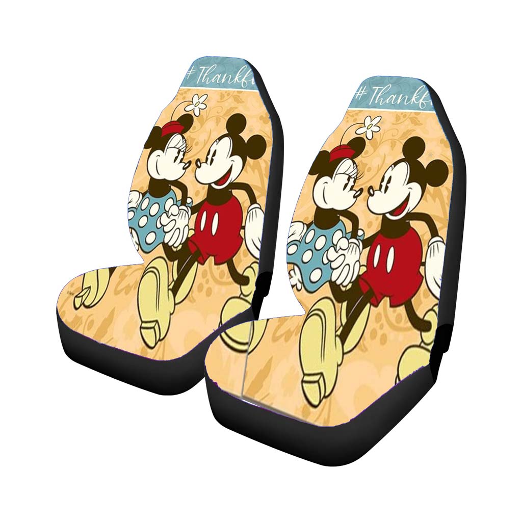 Thankful Mickey & Minnie Car Front Seat Covers