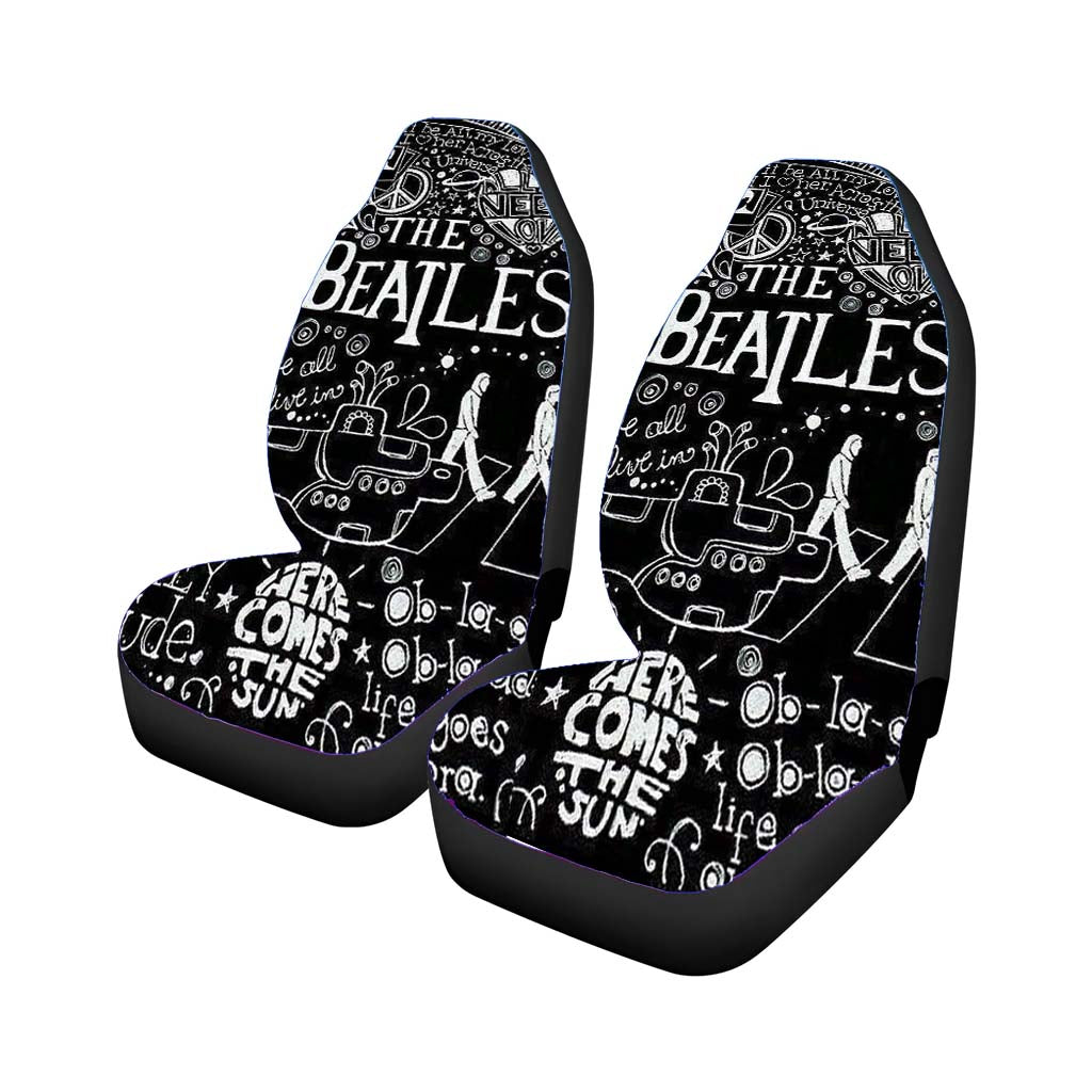The Beatles Art Mozaik Car Front Seat Covers