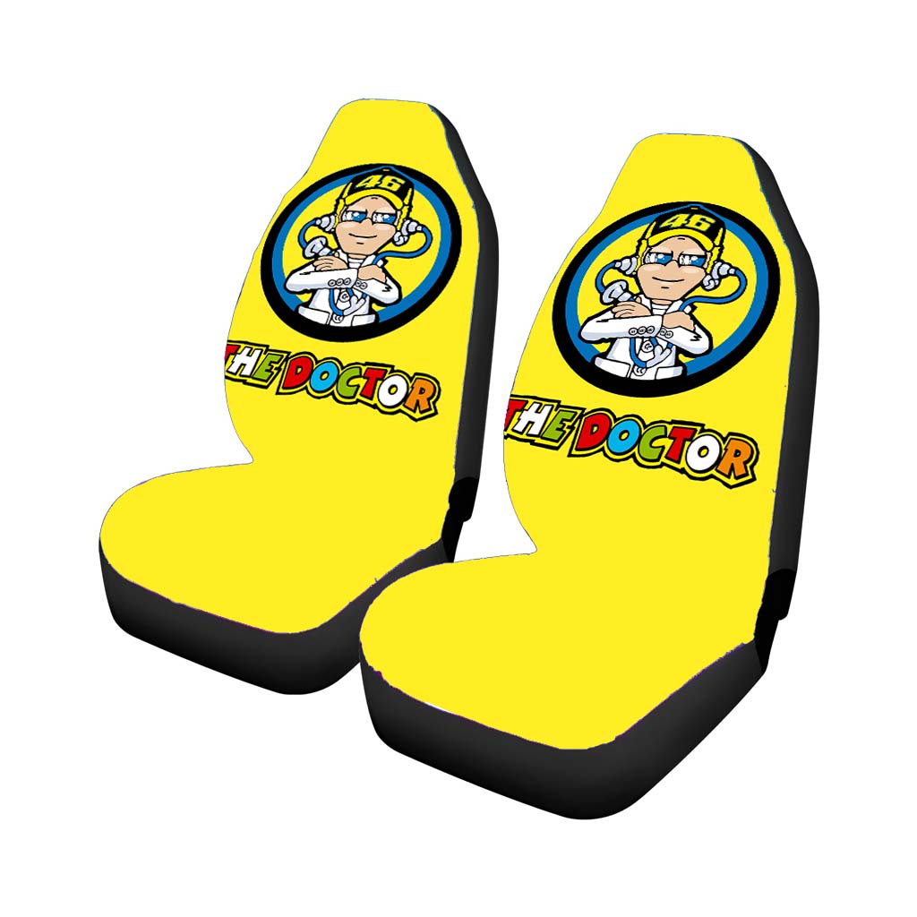 The Doctor Vr 46 Yellow Wallpaper Car Front Seat Covers