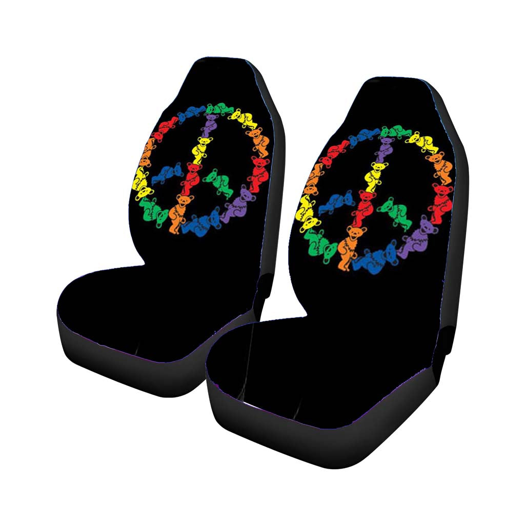 The Grateful Dead Bear Car Front Seat Covers