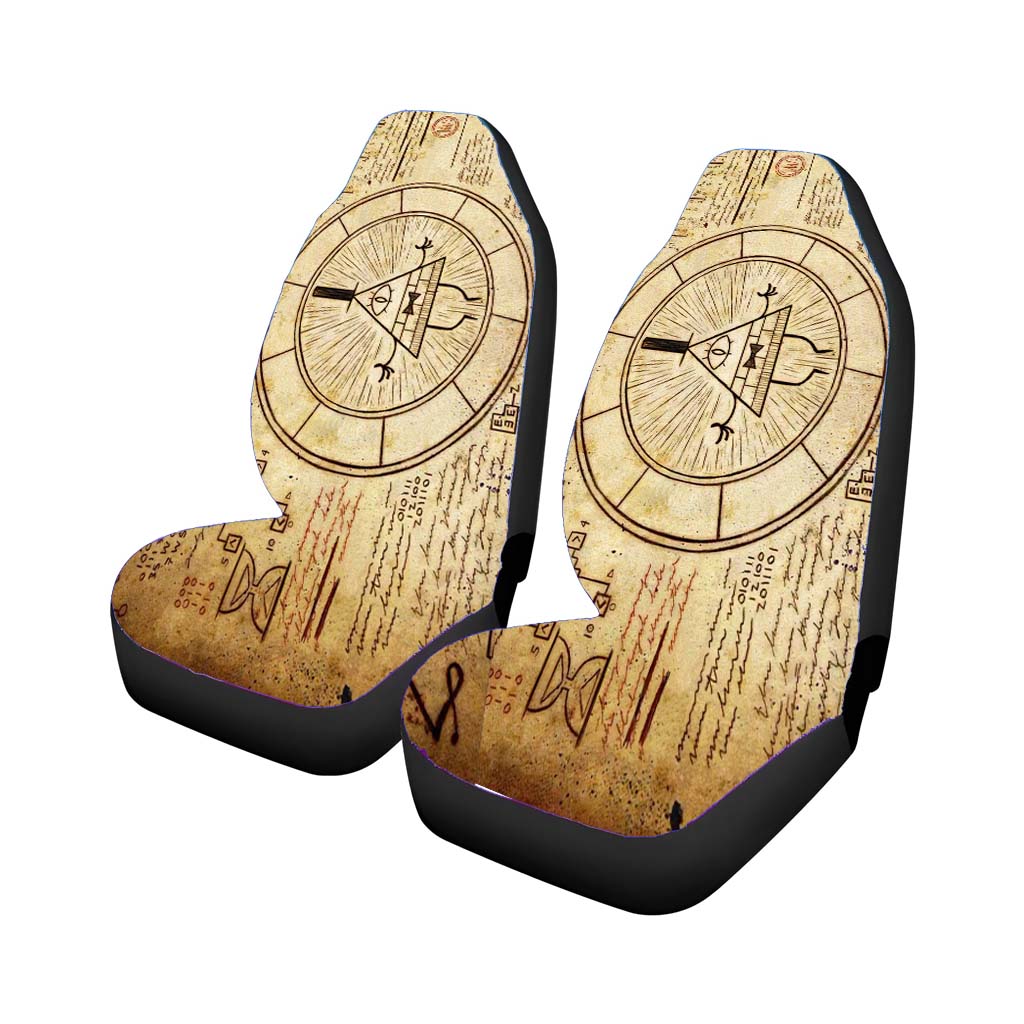 The Gravity Falls Intrigue Triangle Car Front Seat Covers