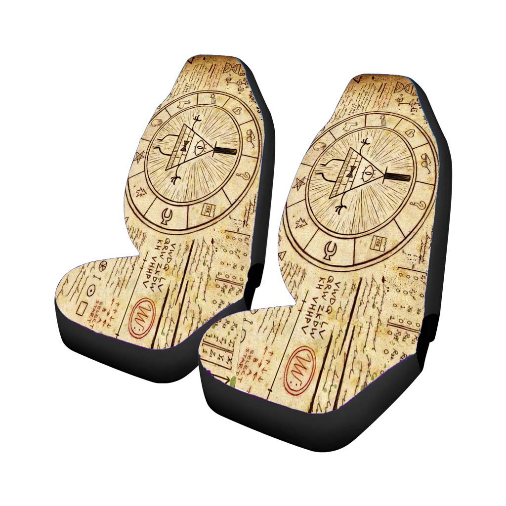 The Gravity Falls Intrigue Triangle Eye Car Front Seat Covers