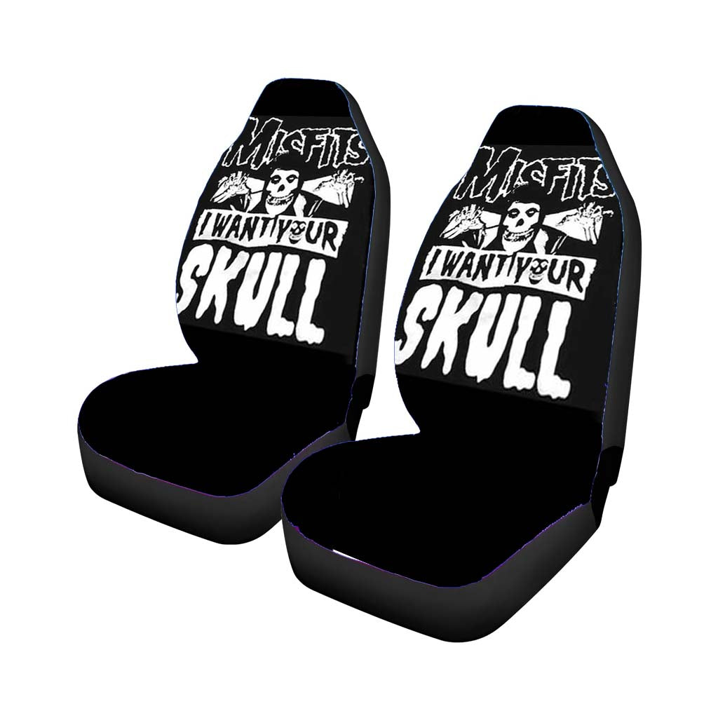 The Misfits Skull Car Front Seat Covers