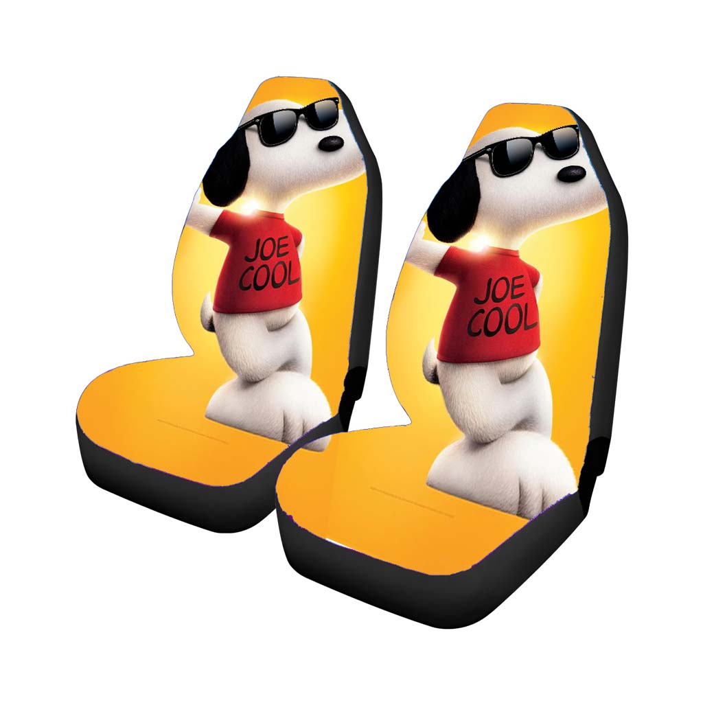 The Peanuts Movie Snoopy Joe Cool Tshirt Car Seat Covers