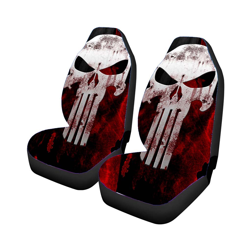 The Punisher Grunge Car Front Seat Covers
