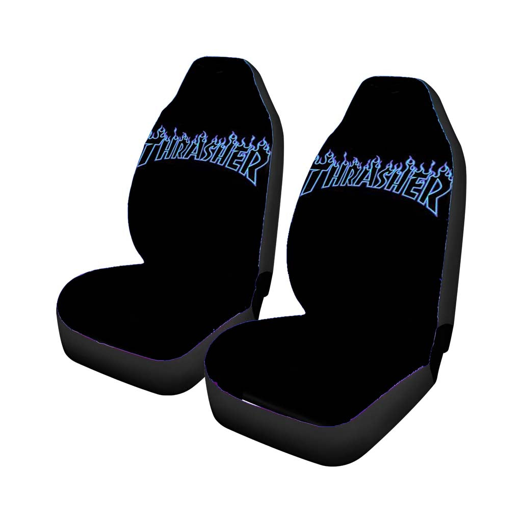 Thrasher Blue Flame Car Front Seat Covers