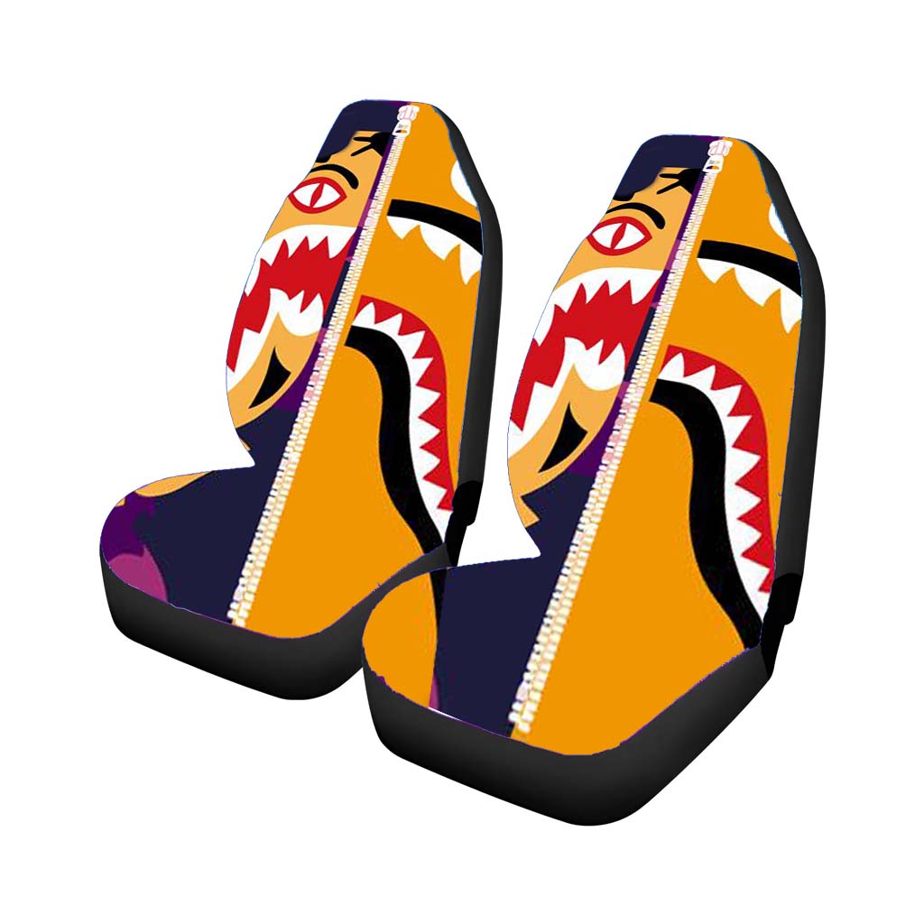 Tiger Bape Hoodie Car Front Seat Covers