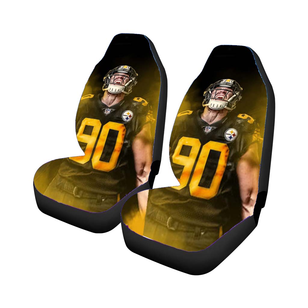 Tj Watt Pittsburgh Steelers Car Front Seat Covers