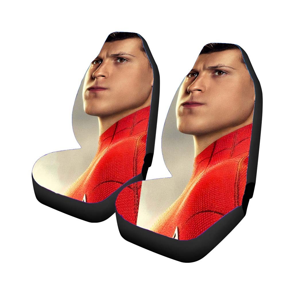 Tom Holland As Peter Parker In Spider-Man Far From Car Front Seat Covers