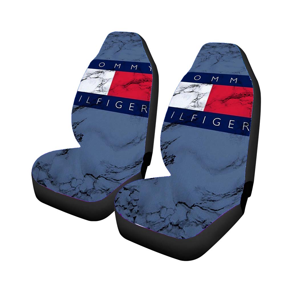Tommy Hilfiger Marble Logo Car Front Seat Covers