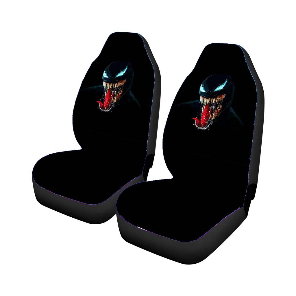 Tongue Black Venom Car Front Seat Covers