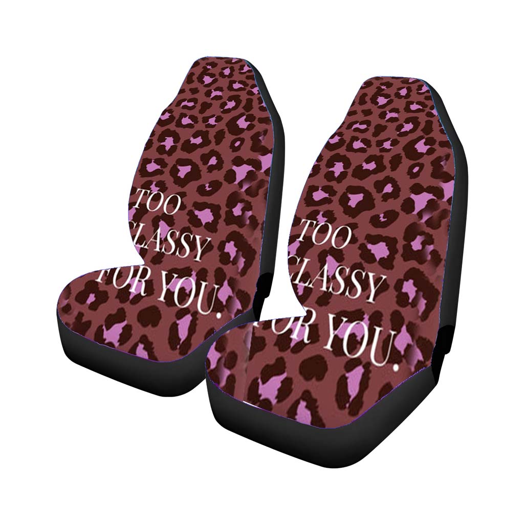 Too Classy Cheetah Print Car Front Seat Covers