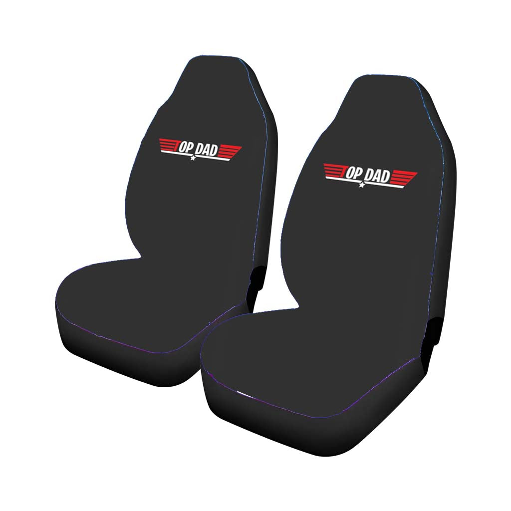 Top Dad- Fathers Day Car Front Seat Covers