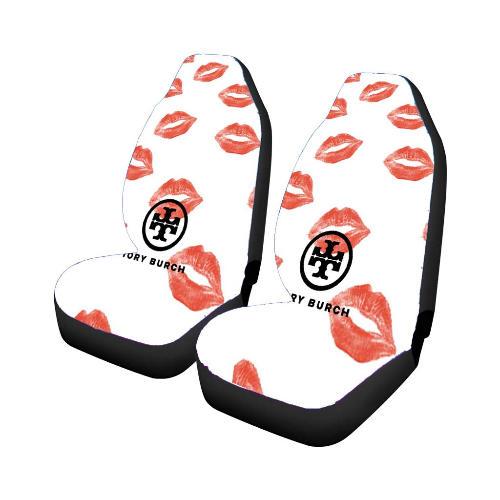 Tory Burch Big Kiss Red Lips Car Front Seat Covers