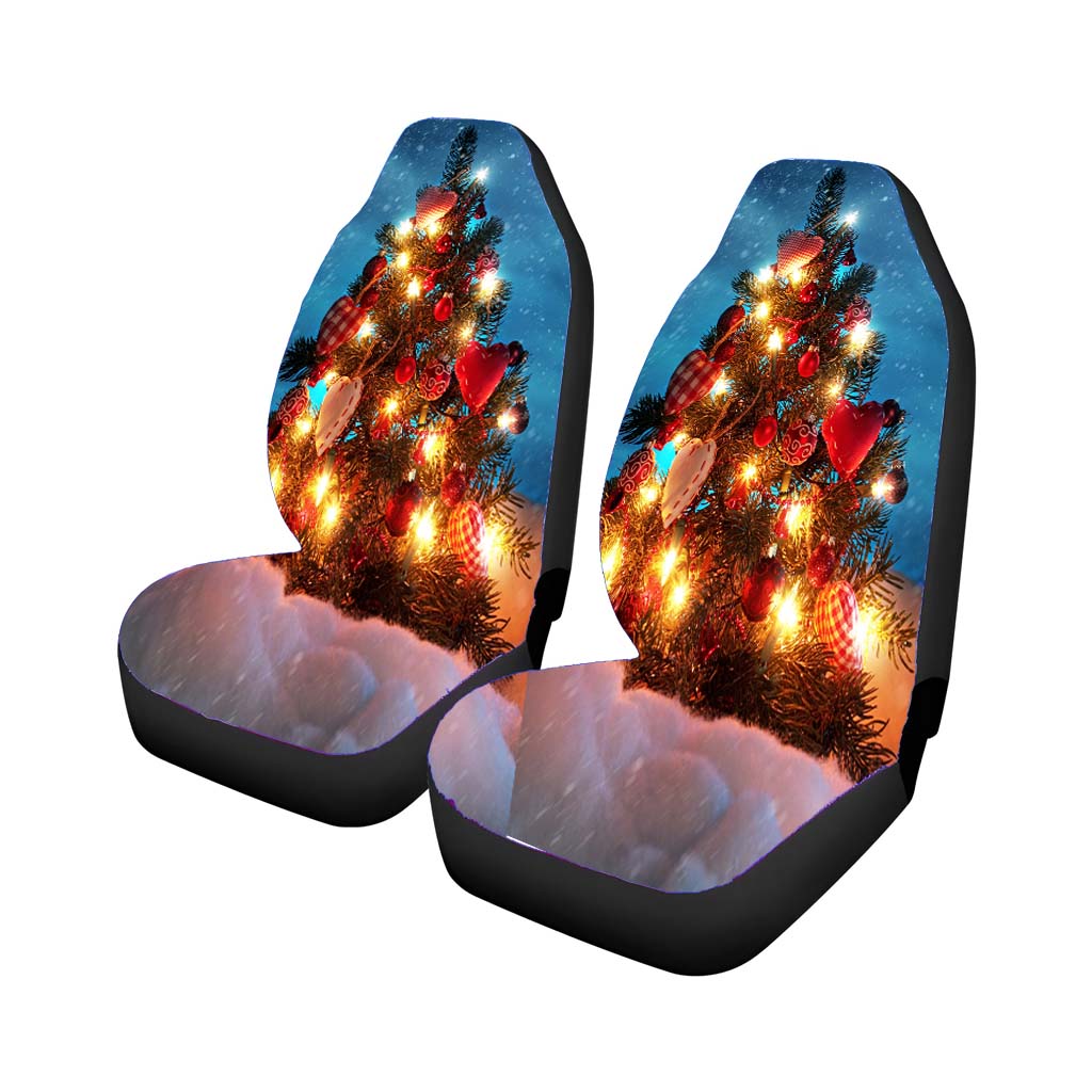 Tree Lamp Christmas Car Front Seat Covers