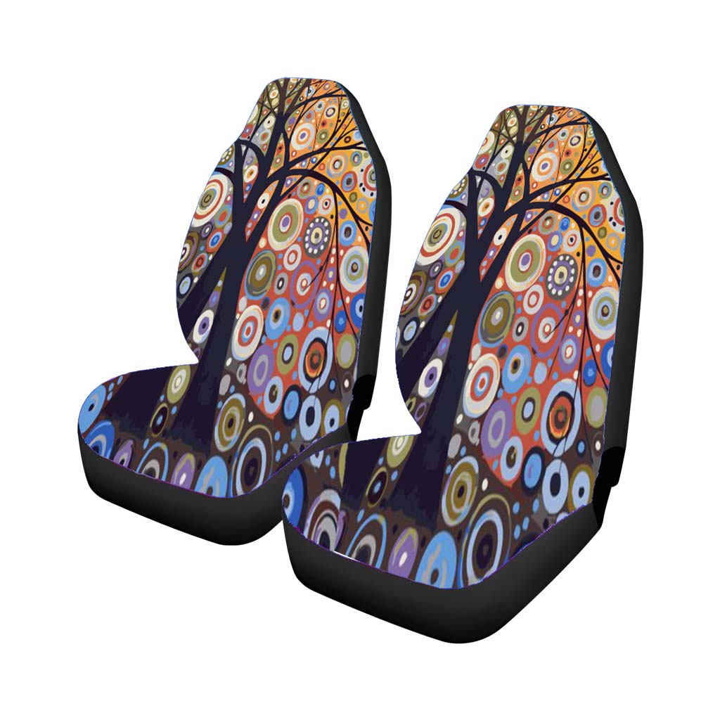 Tree Love Floral Car Front Seat Covers