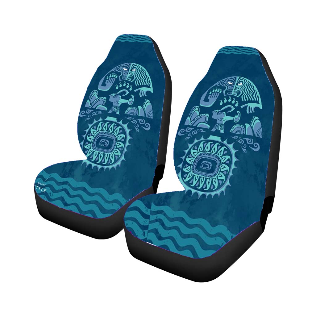 Tribal Aztec Art Disney Moana Car Front Seat Covers