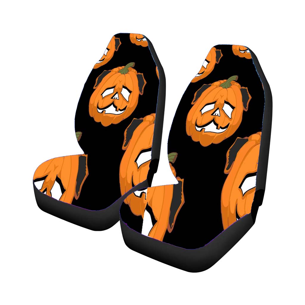 Trick Or Treat Pug Halloween Car Front Seat Covers