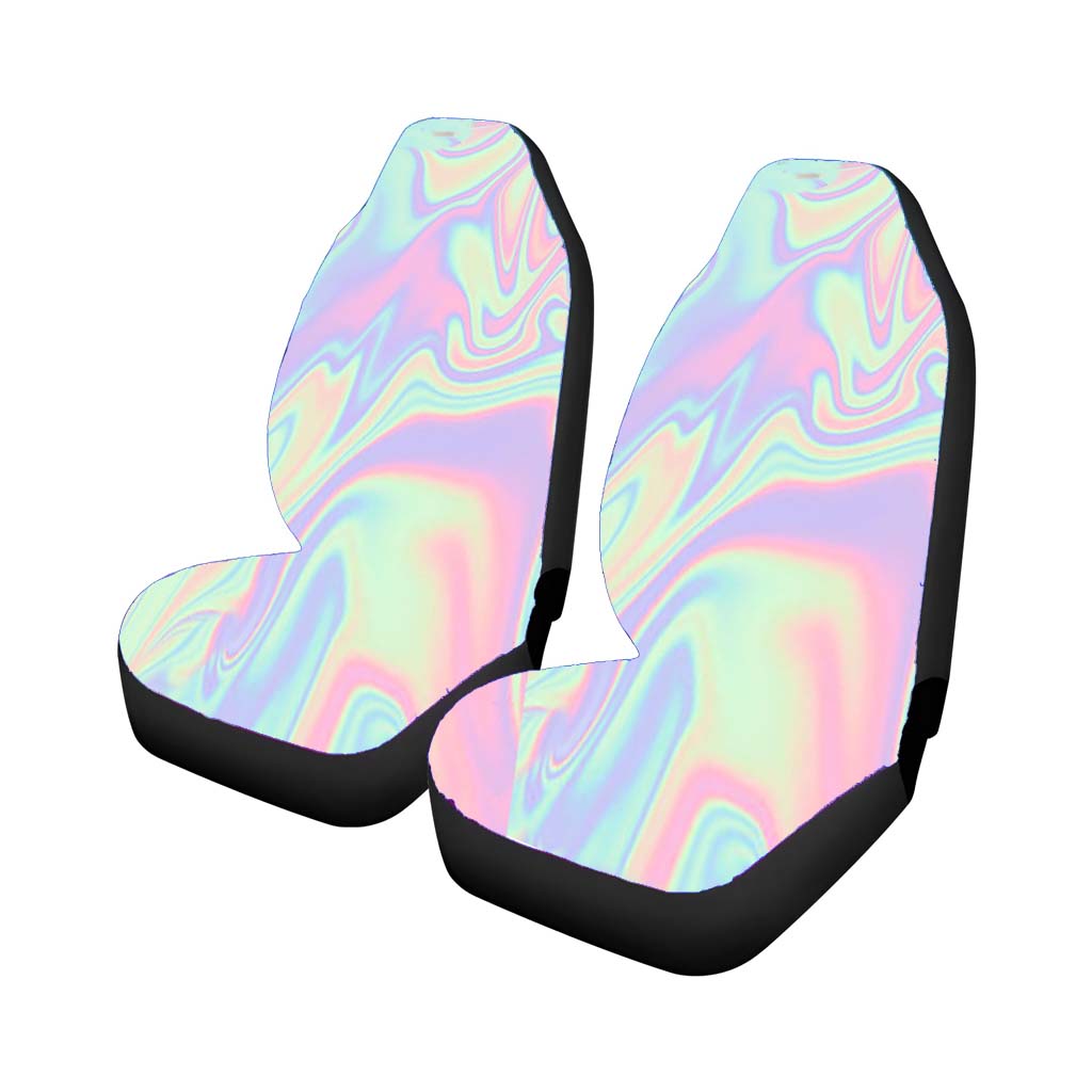 Trippy Tie Dye Car Front Seat Covers