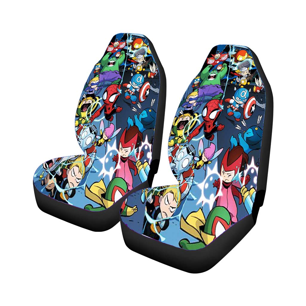 Tsum Tsum Marvel War Car Front Seat Covers