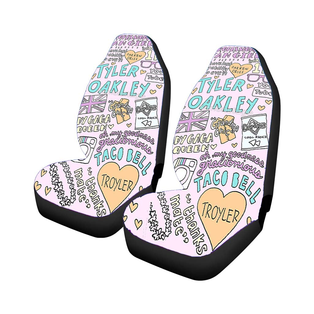 Tyler Oakley Collage Art Case Car Front Seat Covers