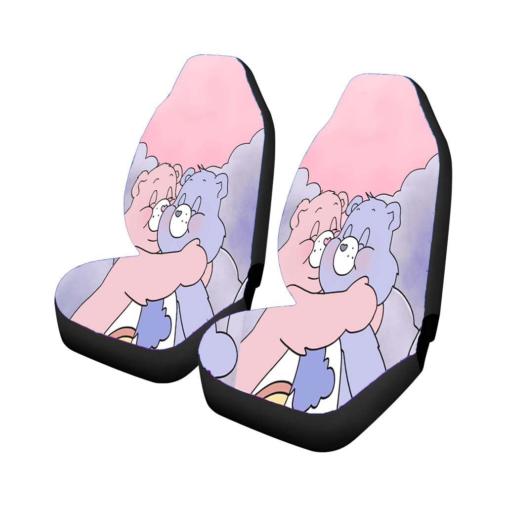 90'S Care Bear Aesthetic In Clouds Car Front Seat Covers