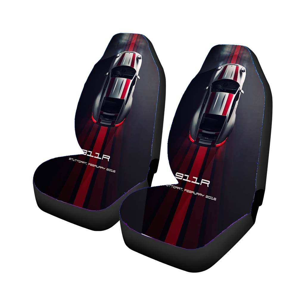 911R White Porsche Car Front Seat Covers