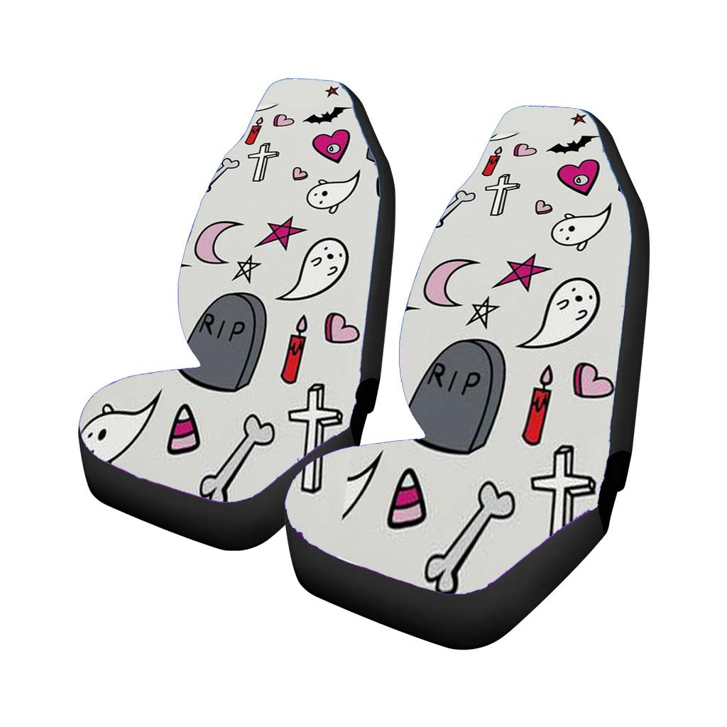 A Creepy Cute Halloween Car Front Seat Covers