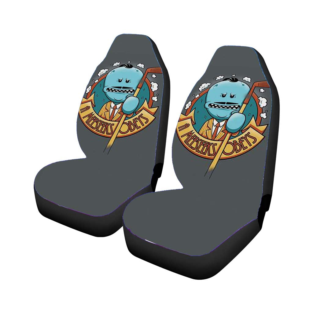 A Meeseeks Obeys Car Front Seat Covers