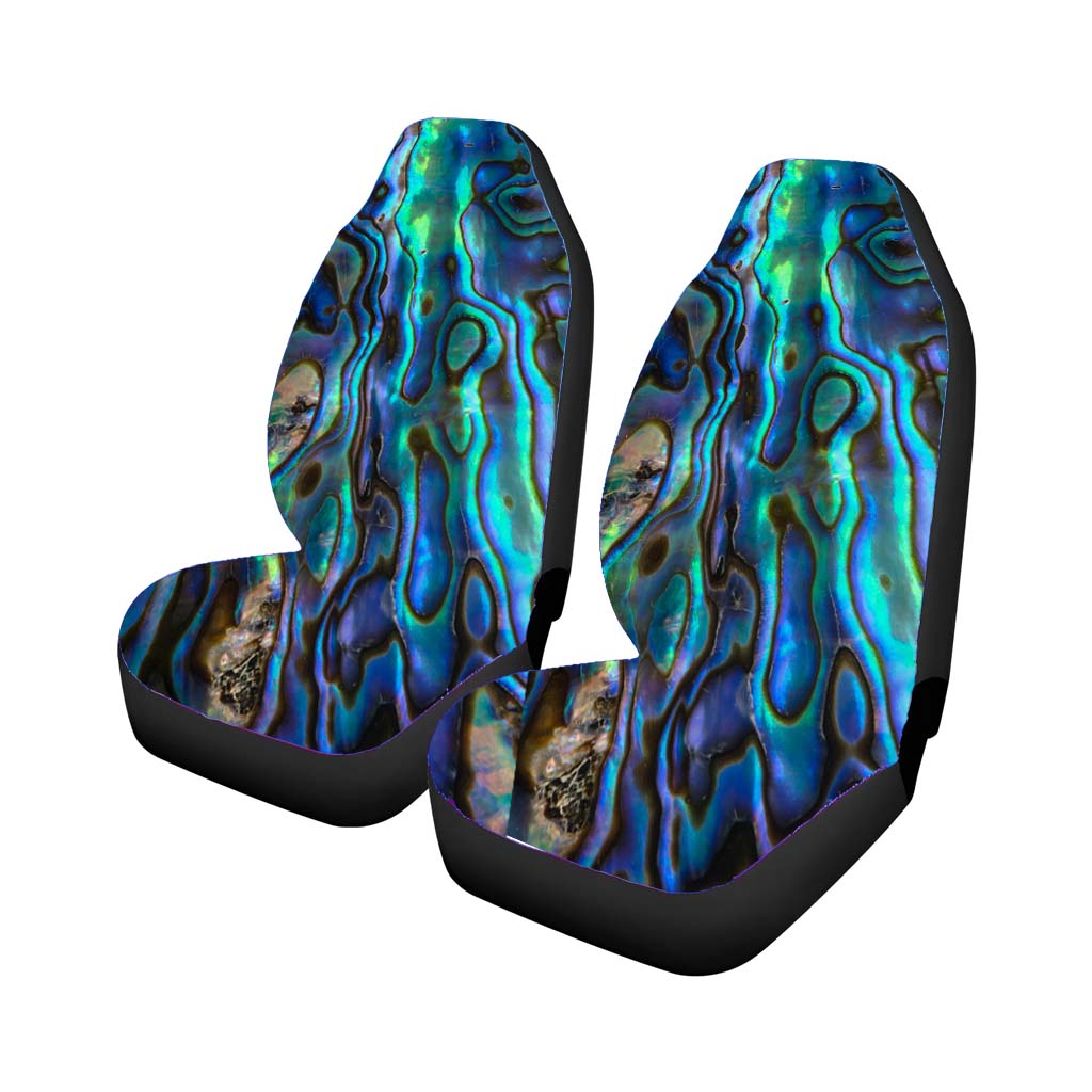 Abalon Liquid Art Material Pattern Car Front Seat Covers