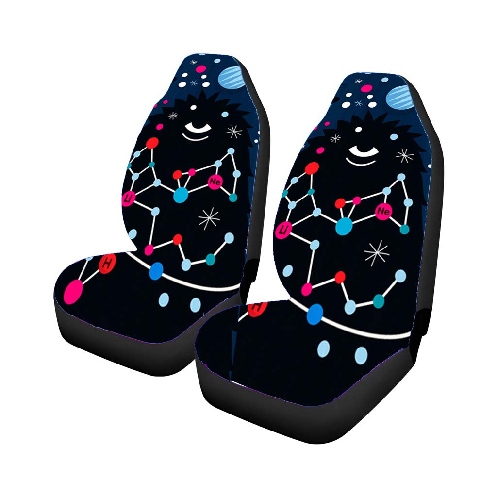 Abstract Art One Side Zero Car Front Seat Covers