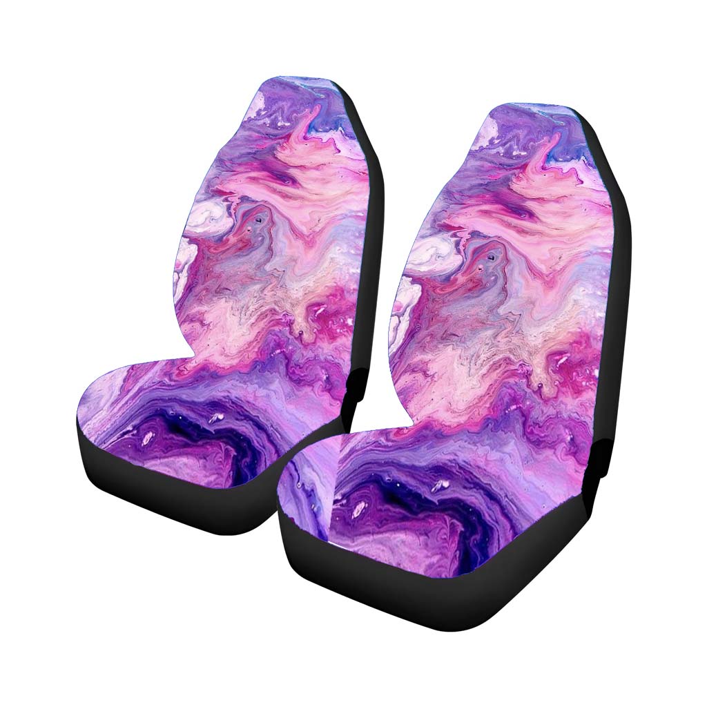 Abstract Pink Watercolor Car Front Seat Covers