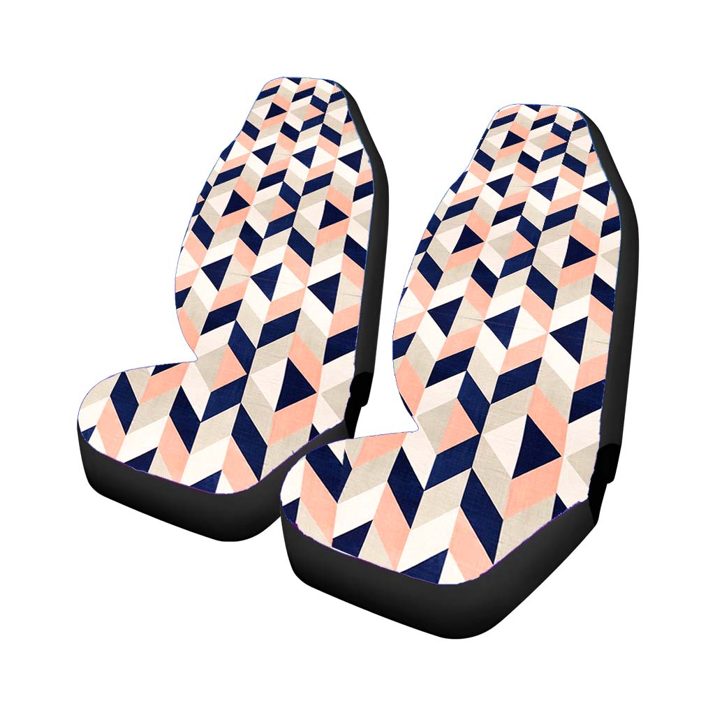 Abstract Plain Car Front Seat Covers