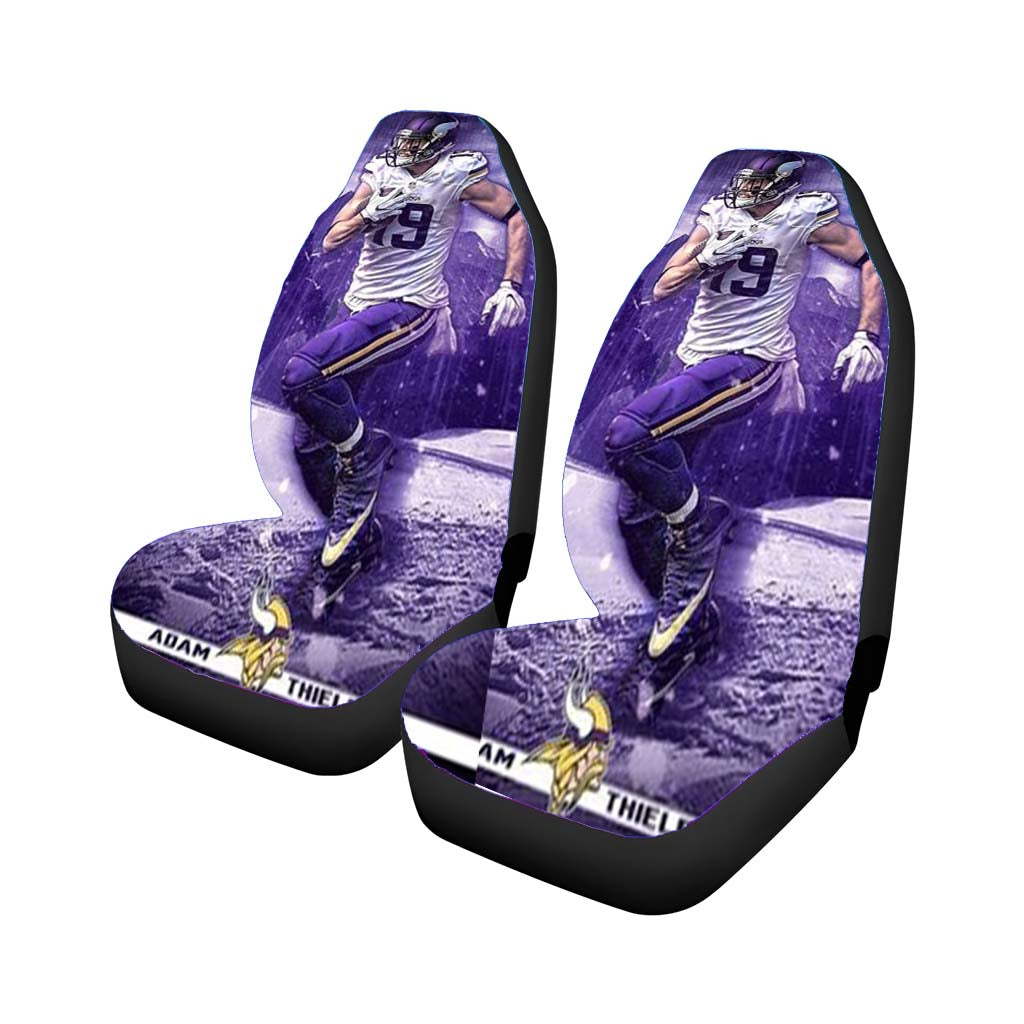 Adam Thielen Minnesota Viking 2 Car Front Seat Covers