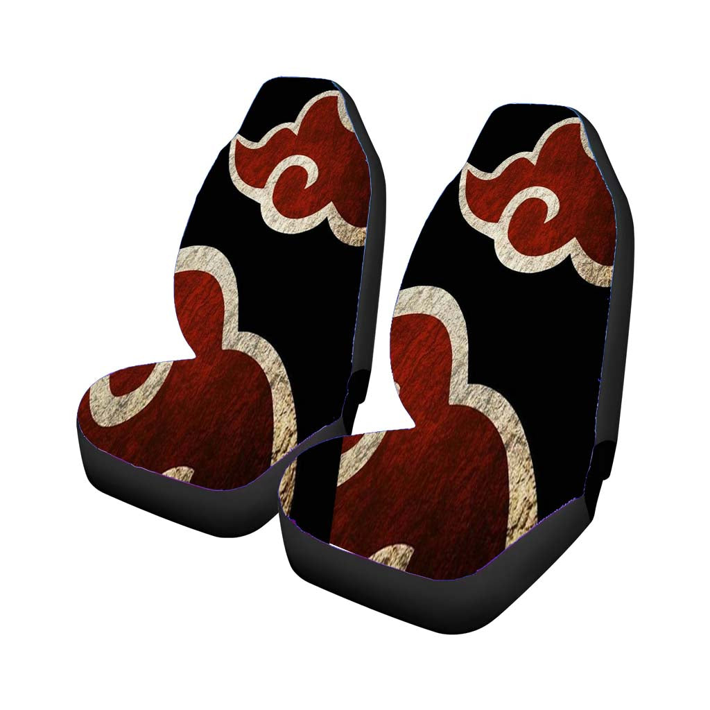 Akatsuki Pattern Logo Texture Car Front Seat Covers