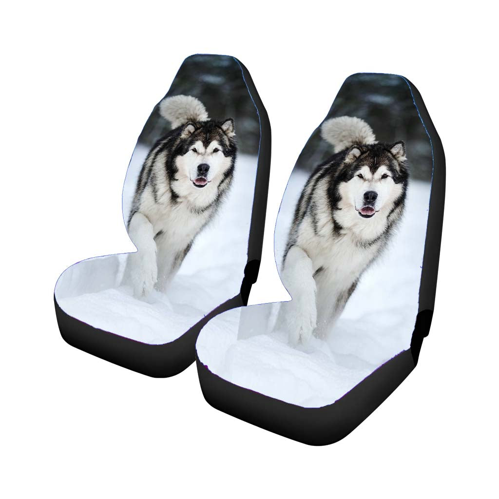 Alaskan Malamute Car Front Seat Covers