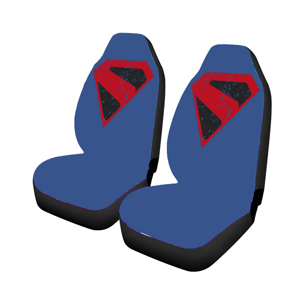 Alex Ross Superman Grunge Car Front Seat Covers