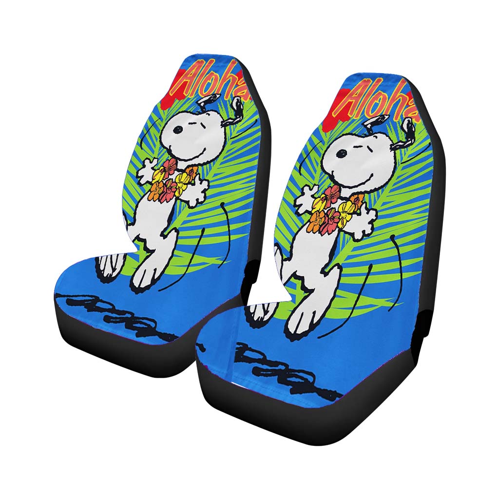 Aloha Snoopy Summer Car Front Seat Covers