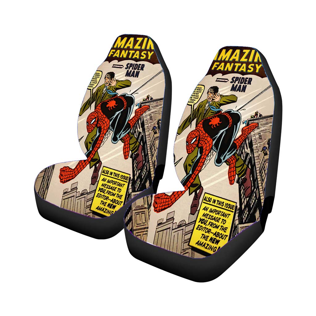 Amazing Fantasy Spiderman Car Front Seat Covers