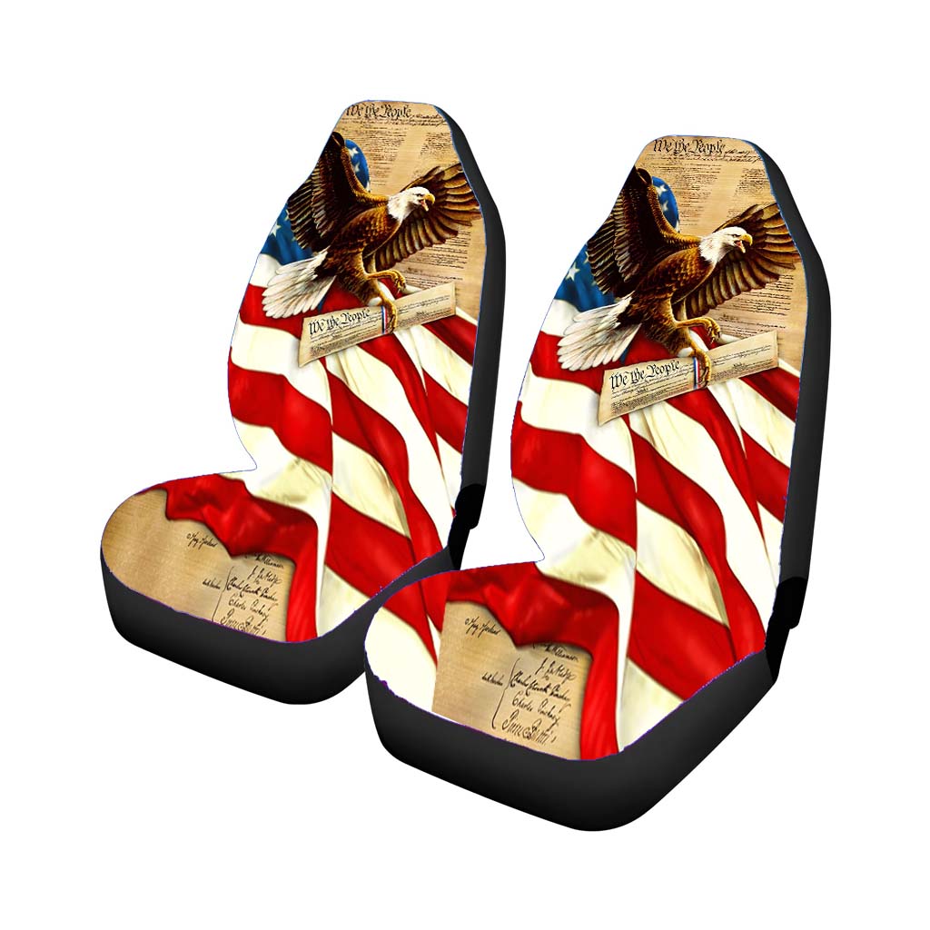 American Flag Eagle Car Front Seat Covers